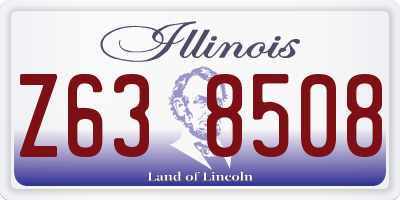 IL license plate Z638508