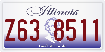 IL license plate Z638511
