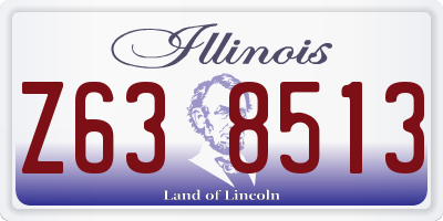 IL license plate Z638513