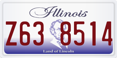 IL license plate Z638514