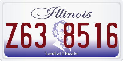 IL license plate Z638516