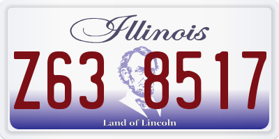 IL license plate Z638517