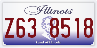 IL license plate Z638518