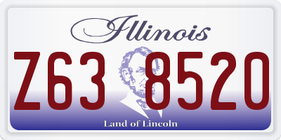 IL license plate Z638520