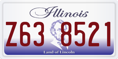 IL license plate Z638521