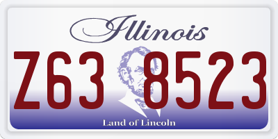 IL license plate Z638523