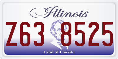 IL license plate Z638525