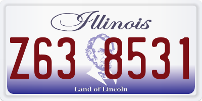 IL license plate Z638531