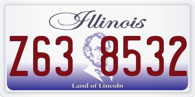IL license plate Z638532