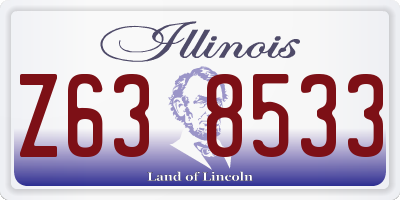 IL license plate Z638533