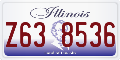 IL license plate Z638536