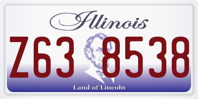 IL license plate Z638538