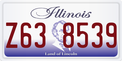 IL license plate Z638539