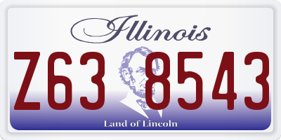 IL license plate Z638543