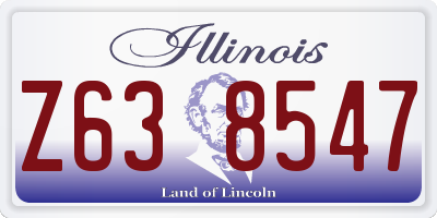 IL license plate Z638547