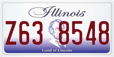 IL license plate Z638548