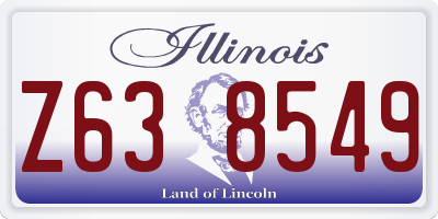 IL license plate Z638549