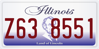 IL license plate Z638551