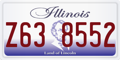 IL license plate Z638552