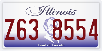 IL license plate Z638554