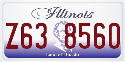 IL license plate Z638560