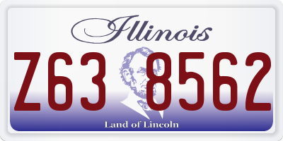 IL license plate Z638562