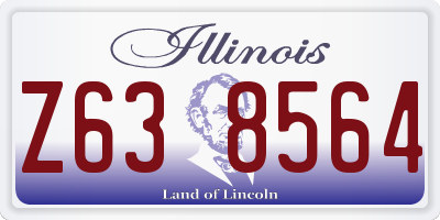 IL license plate Z638564