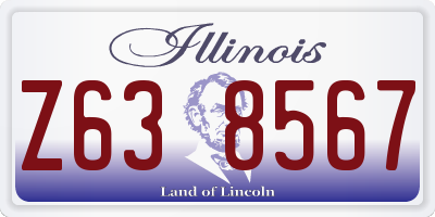 IL license plate Z638567