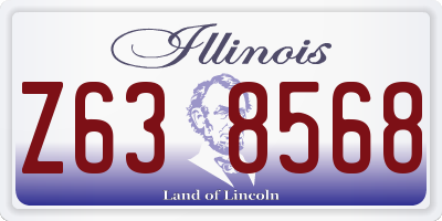 IL license plate Z638568
