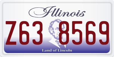IL license plate Z638569