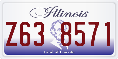 IL license plate Z638571