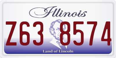 IL license plate Z638574