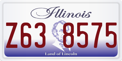 IL license plate Z638575