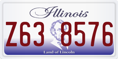 IL license plate Z638576