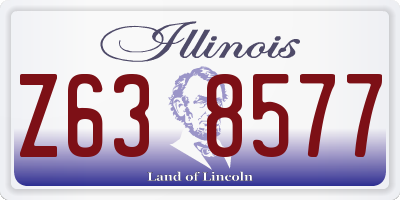 IL license plate Z638577