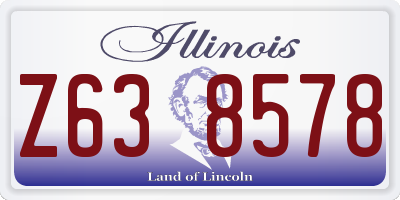 IL license plate Z638578