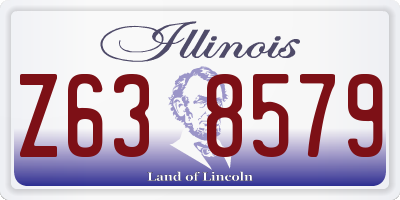 IL license plate Z638579