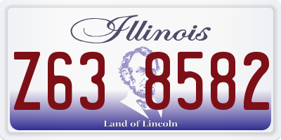 IL license plate Z638582