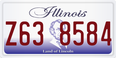 IL license plate Z638584