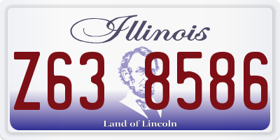 IL license plate Z638586