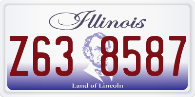 IL license plate Z638587