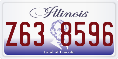 IL license plate Z638596