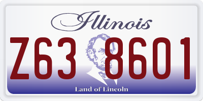IL license plate Z638601