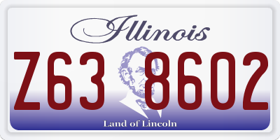 IL license plate Z638602