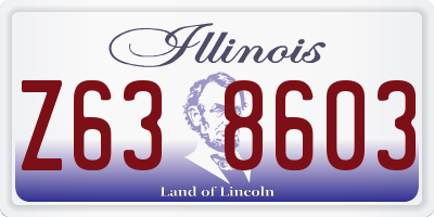 IL license plate Z638603