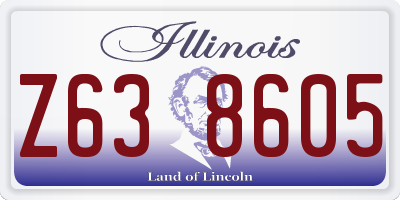 IL license plate Z638605