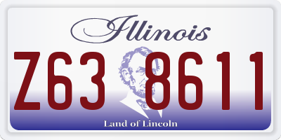 IL license plate Z638611