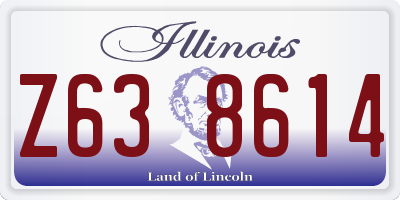 IL license plate Z638614