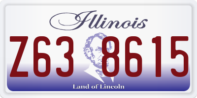 IL license plate Z638615