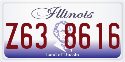 IL license plate Z638616